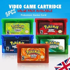 FOR GAMEBOY ADVANCE POK乇MONSET GBA GAME CARTRIDGE ALL 5 GAMES