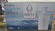Brita Plus Replacement Water Filter, BPA-Free, High-Density Pitchers 4 PACK