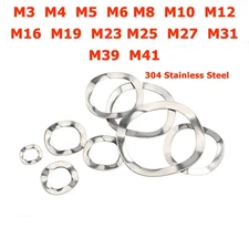 M3 M4 M5 M6 M8 - M41 Metric A2 Stainless Steel Wave Wavy Crinkle Washers Gasket