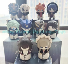 Official Genshin Impact Fatui PVC Figure Doll Model Pierro Tartaglia Arlecchino