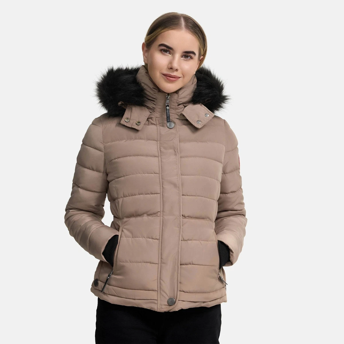 Navahoo warme Damen Winter Jacke Parka Mantel Stepp Kurzjacke gefüttert NEU B301