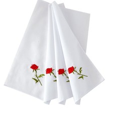 RDS HANKYTEX Cotton Embroidery Ladies' Handkerchiefs Lace Set of 6 3