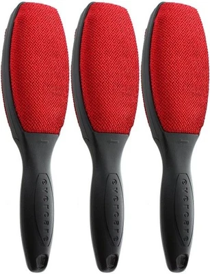 Evercare Magik Lint Remover Brush - 3-Pack Compact Double-Sided Fabric Brushes