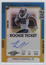 2021 Panini Contenders Optic Gold Prizm 7/10 Terrace Marshall Jr #120 Auto 0vc5