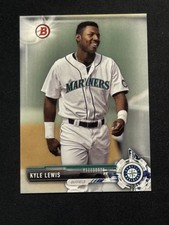 2017 Bowman #BP125 KYLE LEWIS Seattle Mariners Prospect Rookie Card RC. rookie card picture