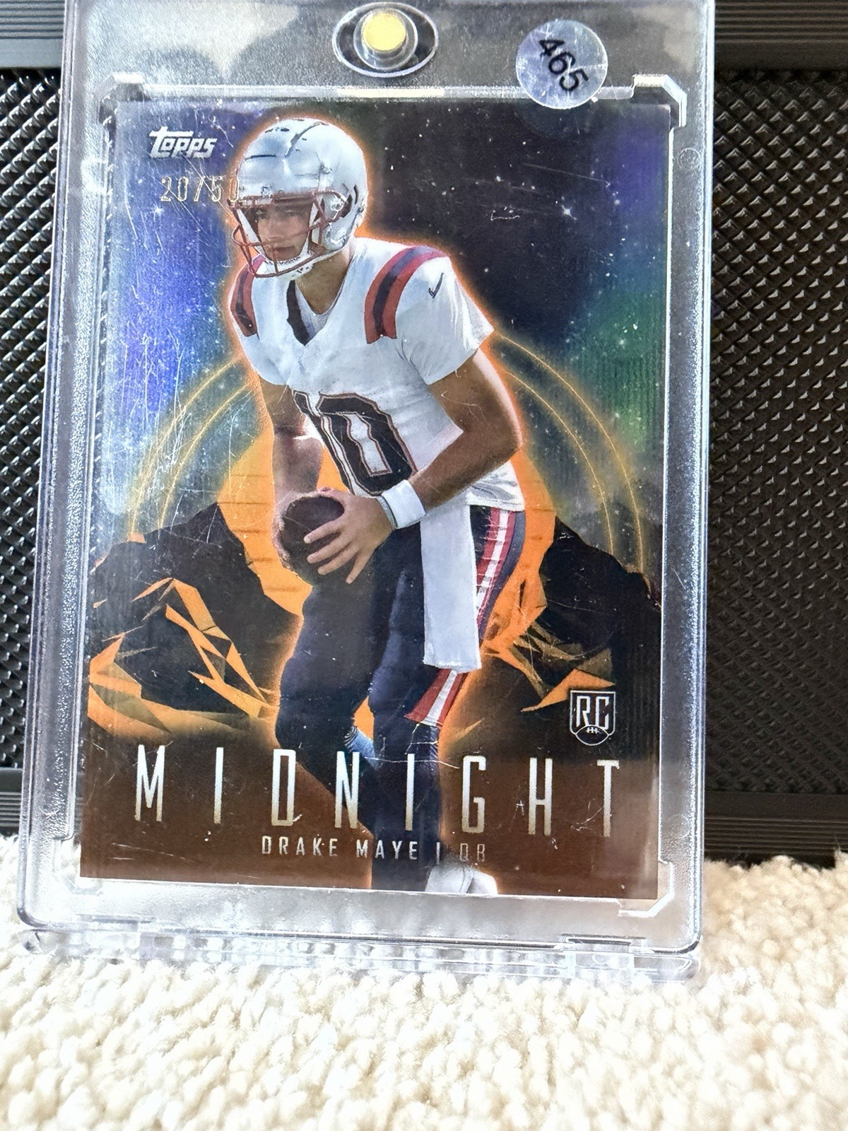 Drake Maye 2024 Topps Midnight New England Patriots RC #62 Summer Solstice /50