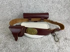 Vintage Civil War Era Confederate States Belt Rig with Leather Holster and Pouch