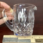 Vtg Waterford Crystal Creamer in Lismore Pattern Diamond Cross 4” Tall w/ Handle