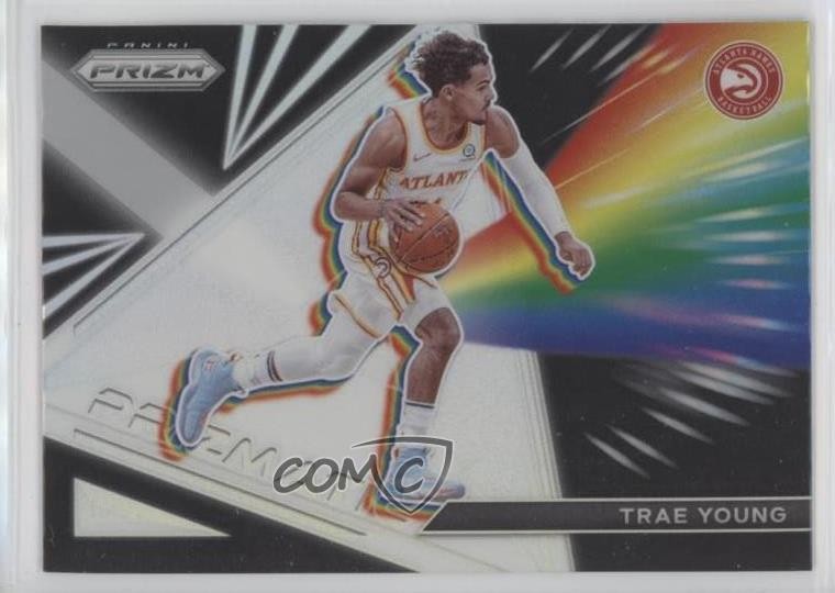 2021-22 Panini Prizm Prizmatic Silver Prizm Trae Young #17 6k2