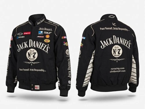 Chase Authentics Jack Daniel's NASCAR Racing Jacket Reversible Camo Clint Bowyer - product listing photo