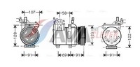 Kompressor Klimaanlage AVA Clever Choice HYK161 FüR KIA Sportage Hyundai Elantra