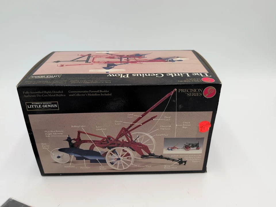 1/16 Ertl Farm To The Little Genius Plow Precision Series McCormick  - Image 3 of 3