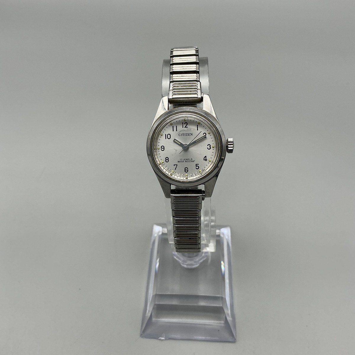 Vintage Citizen Womens Watch 23mm 17 Jewels Silver Tone 65-2555
