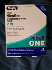 Rugby 21mg Nicotine Transdermal System Patch - 14 Count 12 Boxes