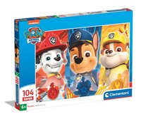 Clementoni Paw Patrol Kinder Puzzle 104 Teile - Paw Patrol Puzzle 37,9 X 26,9 Cm