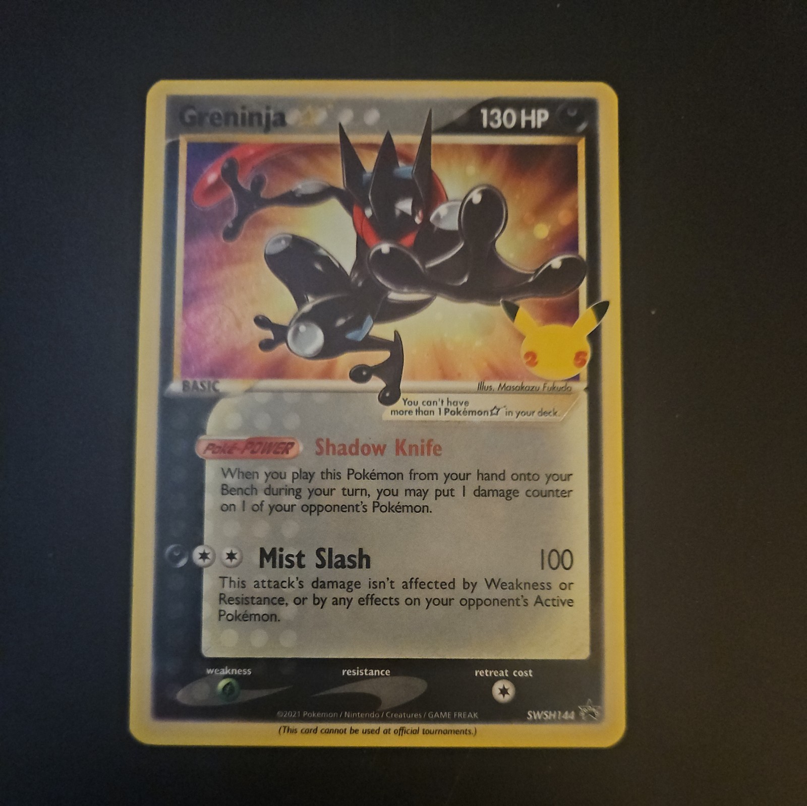 Greninja Gold Star Black Star Promo - Celebrations SWSH144
