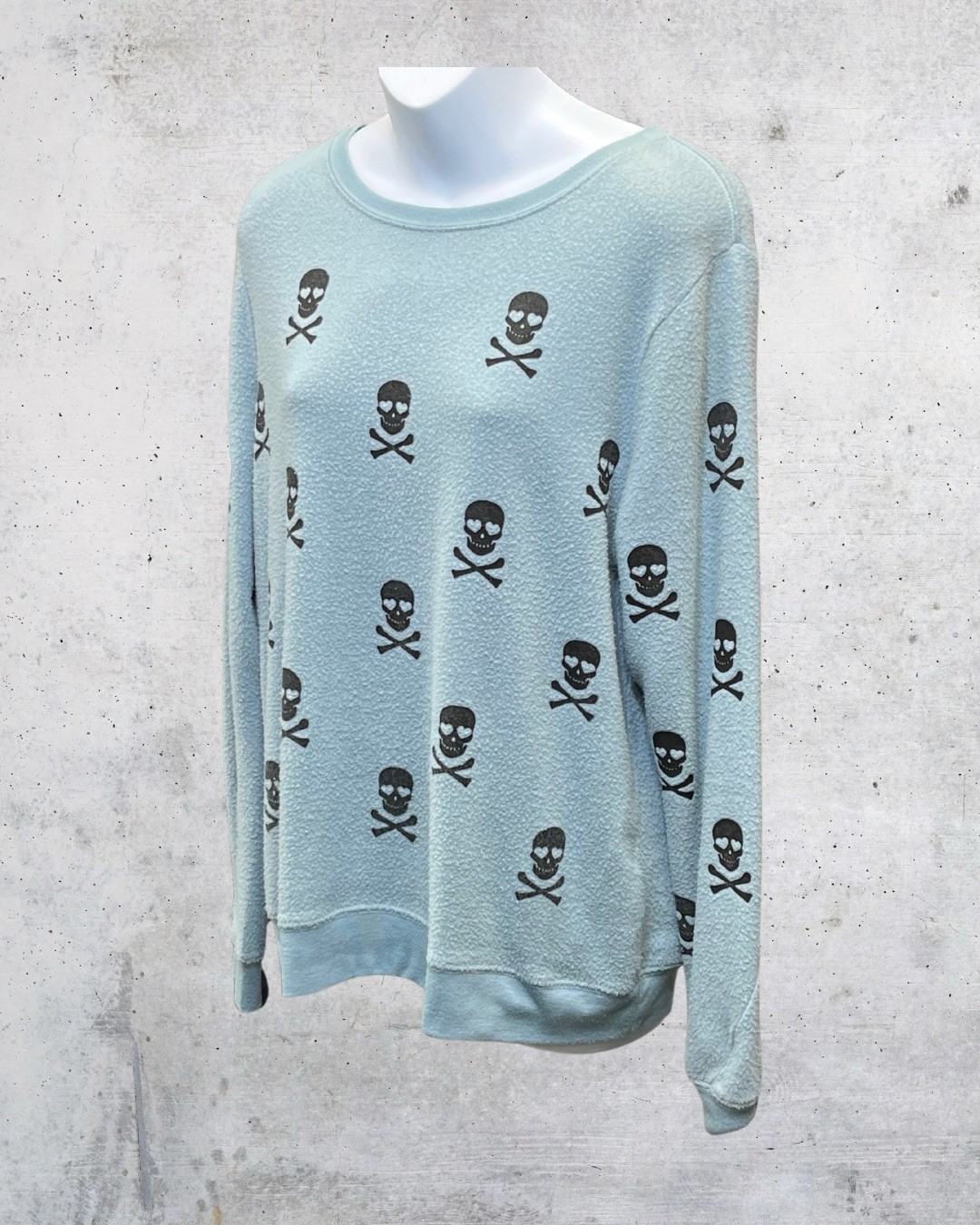 Workshop Republic Skull Print Pullover Sweatshirt… - image 3