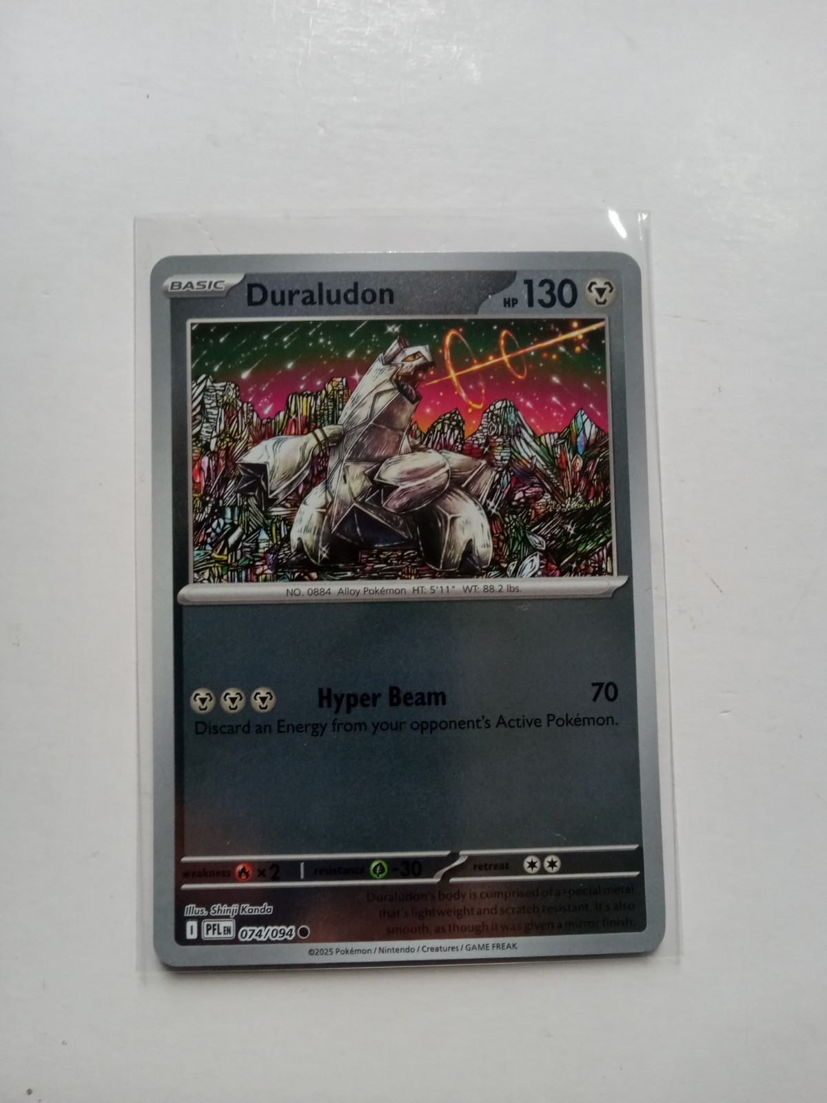 Duraludon 074/094 Reverse Holo Phantasmal Flames NM Pokemon Card 
