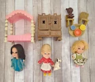 Vintage Hasbro Storykins Goldilocks, Sleeping Beauty and Old Mother Hubbard Doll
