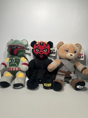 Build-A-Bear Star Wars Boba Fett Darth Maul Rey Bär Plüsch Konvolut mit Etikett
