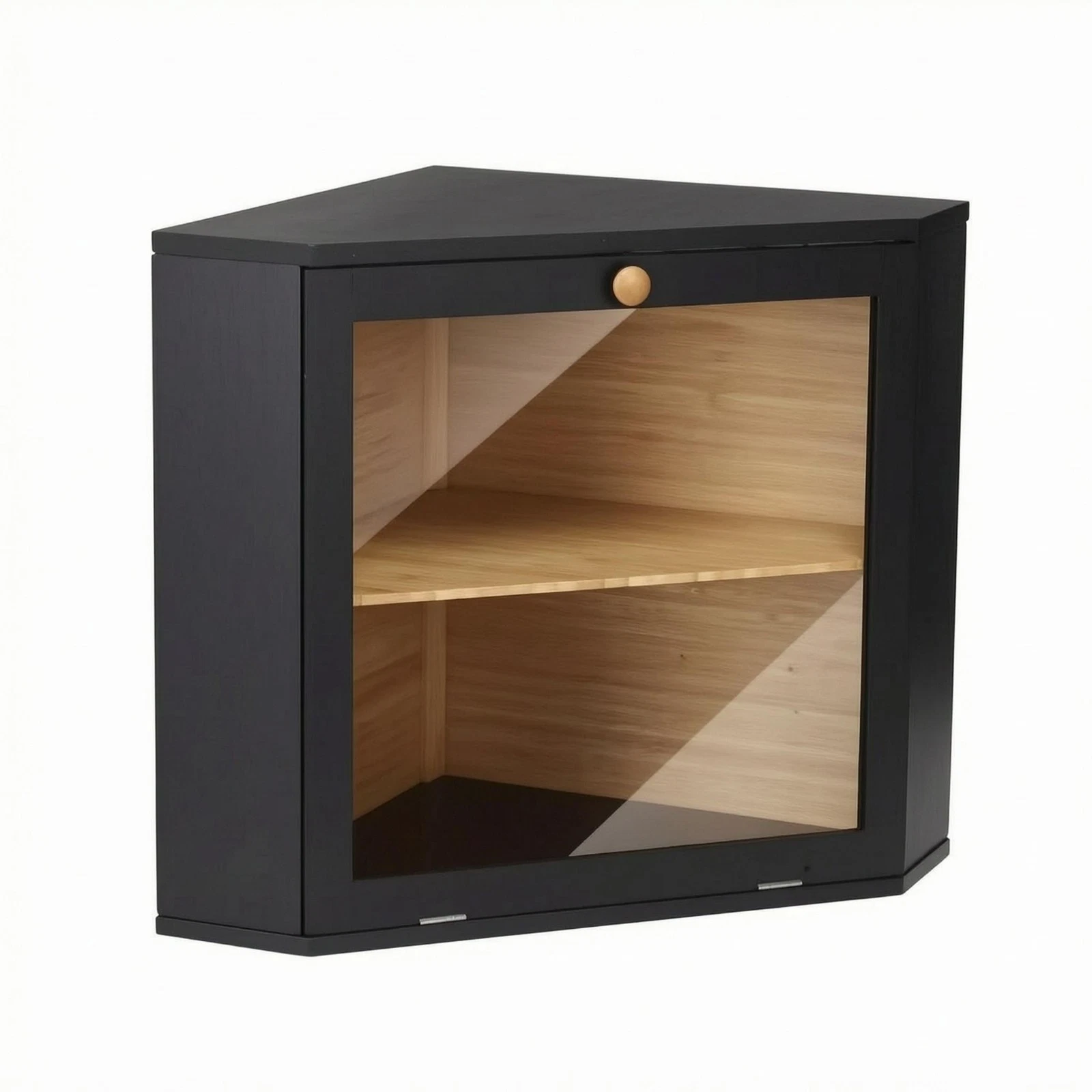Corner Bread Storage Countertop Corner Storage Box Rustic Style
