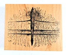 The Artist Stamps Fly-Fishing Lure Woodmounted Rubber Stamp Crafts Scrapbooking