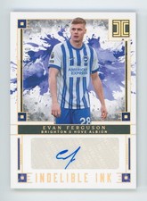 2024-25 Evan Ferguson Panini Impeccable Gold Brighton Autographed Card 3/10
