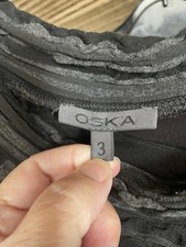 OSKA, Black & Grey Quirky & Unusual Sweater Size 3
