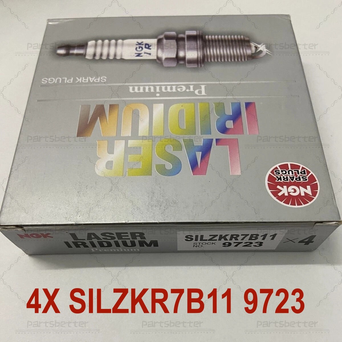 4PCS NGK SILZKR7B11 9723 Laser Iridium Spark Plugs For Hyundai Elantra Santa Fe
