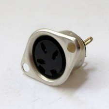 3 pin DIN - chassis mount jack - 3 pin female