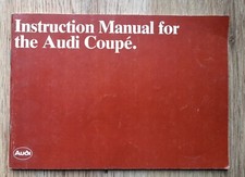 Audi Coupe owners manual instruction  Handbook