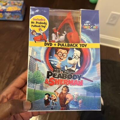 Mr. Peabody & Sherman DVD+ Pullback Toy 2014 TOYЯUS EXCLUSIVE BB13
