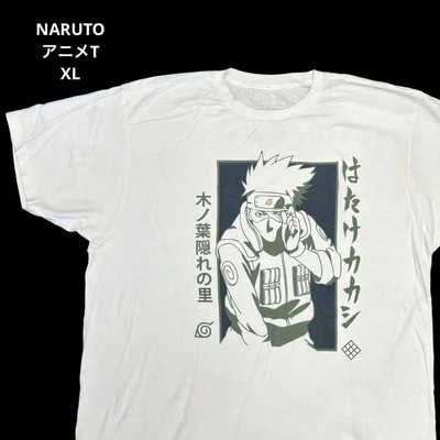 Japan Vintage Naruto Kakashi Hatake Anime T-Shirt White XL 