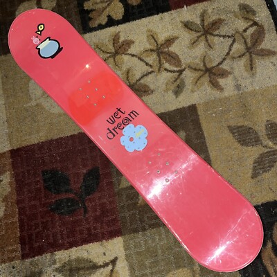 Used Wet Dream Professional Kids Snowboard 105Cm Pink Color W/ Fish Artwork
