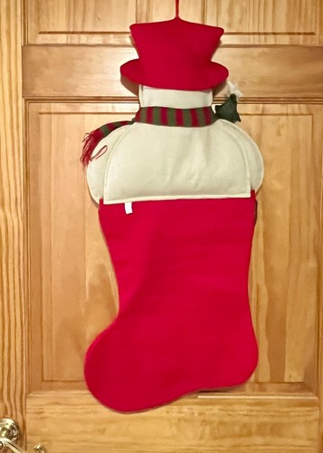 Weihnachten Countdown Tage bis Weihnachten 3D Schneemann hängend Filzstrumpf 30" - Bild 7 von 9