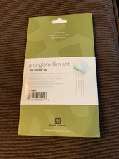 Anti-Glare Film set For iPhone 3G 3GS Screen Protector (BL)