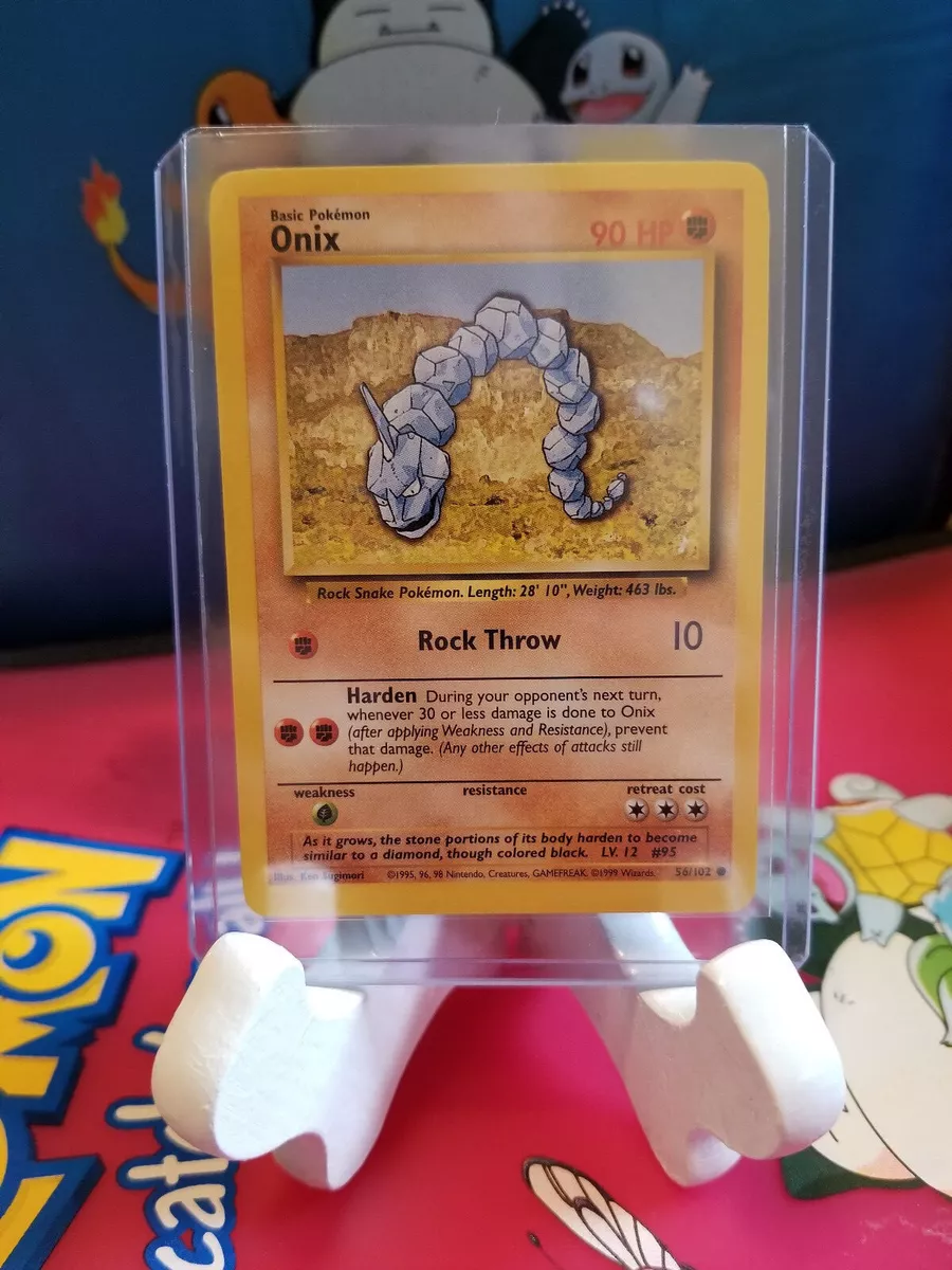 Pokemon Basic Common Card - Onix 56/102