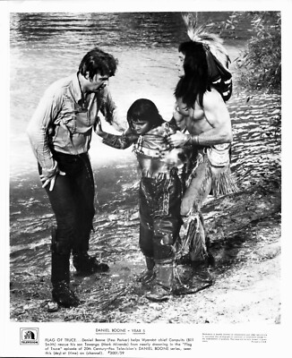 ORIGINAL KINO VINTAGE STILL FOTO TV SHOW DANIEL BOONE JAHR 5 FESS PARKER