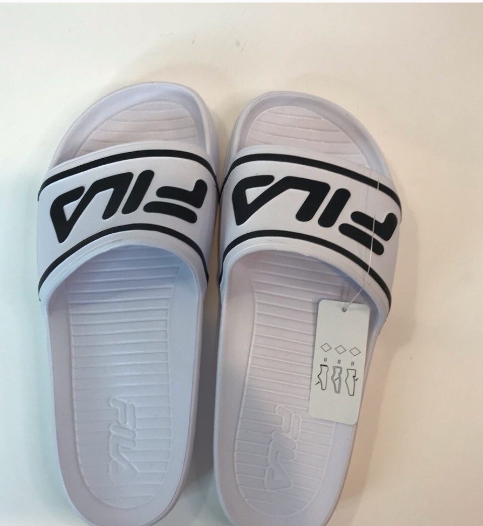Sandali Fila Sleek Slide Bianco Nero