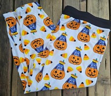 Winnie The Pooh Eeyore Pumpkin Candy Corn Fleece Joggers Sleep Lounge Pants 3X