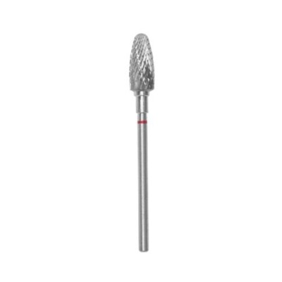 Staleks carbide drill bit, ''corn'', red, head 6 mm/ 14 mm -FT90R060/14