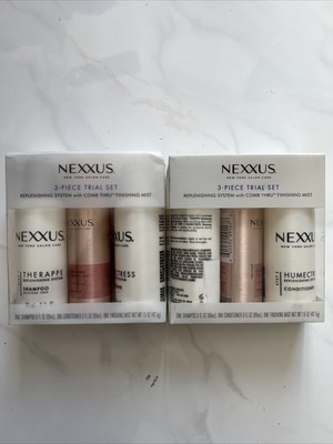 NEW 2PK - NEXXUS Replenishing System 3-Pc Trial Set (Shampoo, Mist, Conditioner)