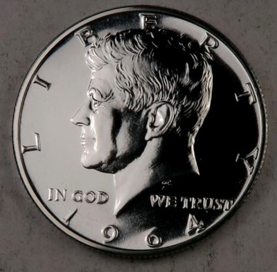1964 (Straight G) Kennedy Half Dollar ~ Gem Proof ~ Transitional