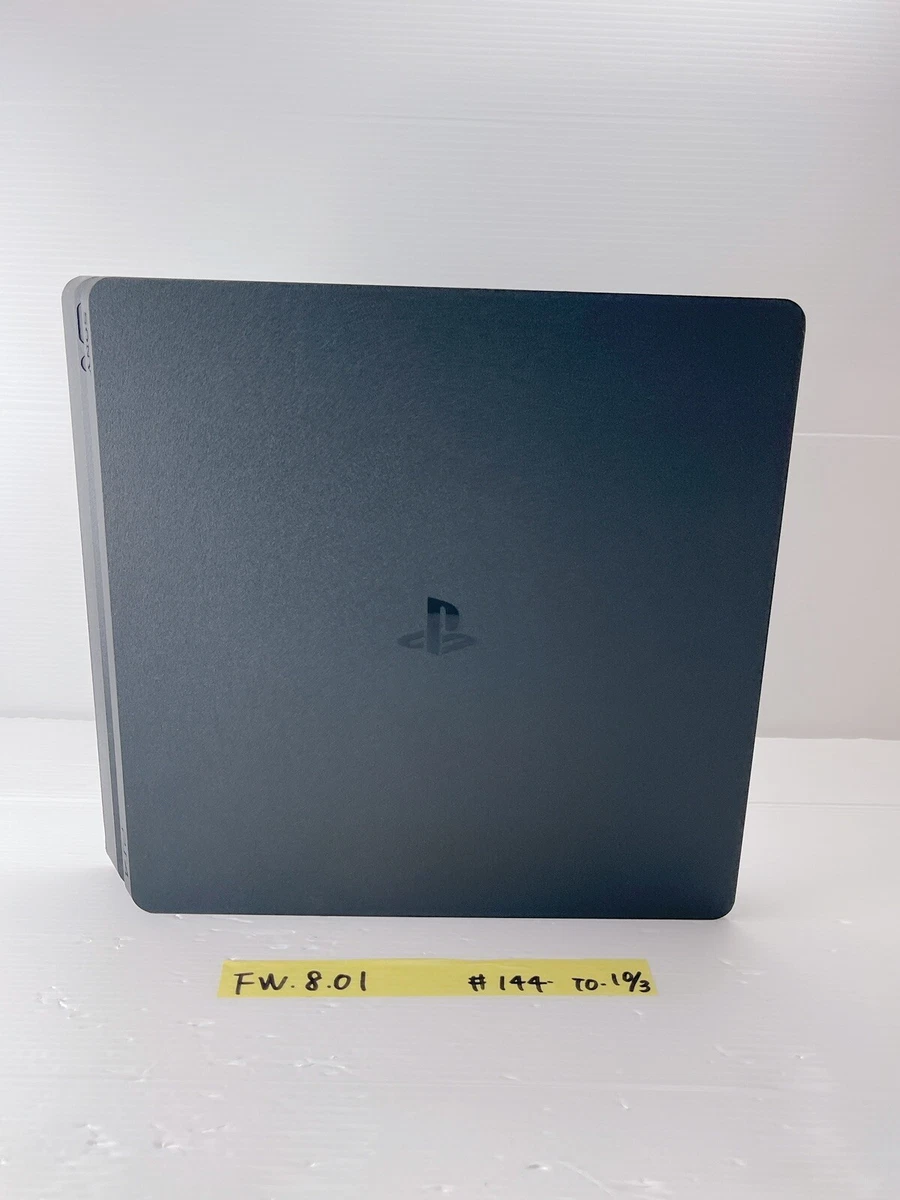 Sony PlayStation 4 PS4 Slim CUH-2200AB01 FW.8.01 HDD 500GB Jet Black Console