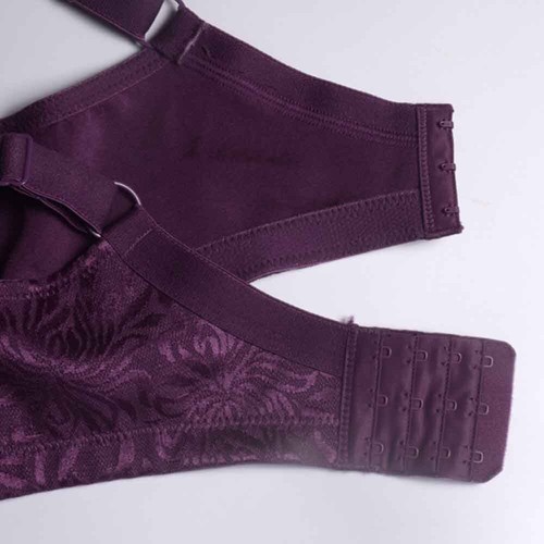 Plus Women Bras Thin Embroidery Full Cup Large Size Brassiere No Steel Bralette - Picture 12 of 15