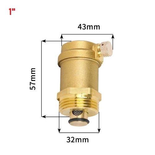 Schnellentlüfter mit automatischem Absperrventil 1/2" 3/4" 1" Entlüfter Heizung - Bild 14 von 14