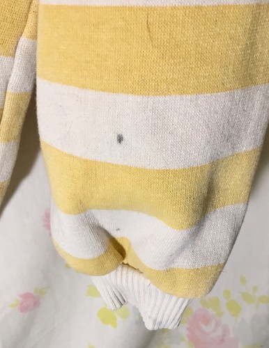 VTG 80's BEVERLY HILLS POLO CLUB STRIPED SWEAT SHIRT w/RIBBED CUFFS SZ XL 46-48 - Picture 14 of 16