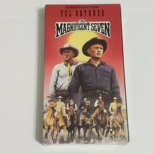 The Magnificent Seven-Yul Brynner-VHS-Classic Western-MGM-new, sealed