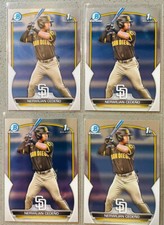 4 Lot 2023 Bowman Chrome 1st Prospects Baseball MLB BCP-81 Nerwilian Cedeno Base