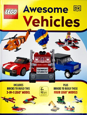 LEGO Awesome Vehicles (Hardcover) and Includes 7 different LEGO models